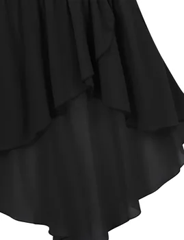 Girls High-Low Chiffon Dance Skirt 5 Kids Girls High-Low Elastic Waistband Chiffon Skirts Ballet Modern Jazz Lyrical Studio Practice Performance Dance Costumes 5