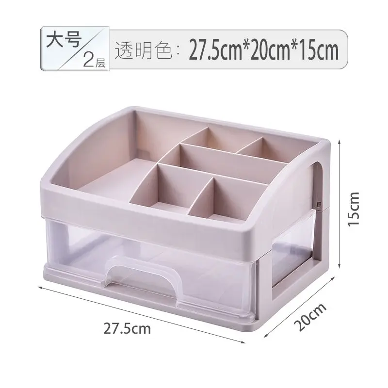 Storage Case Multi-Function Desktop Sundry Makeup Organizer Cosmetics Drawer Jewelry Storage Box Container Lipstick Holder