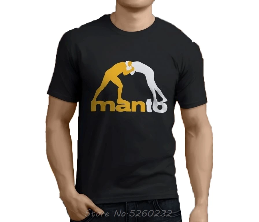 New MANTO Brazilian Jiu Jitsu Men's Black T-Shirt Size S-3XL  Print T Shirt Mens Short Sleeve Hot Tees Streetwear