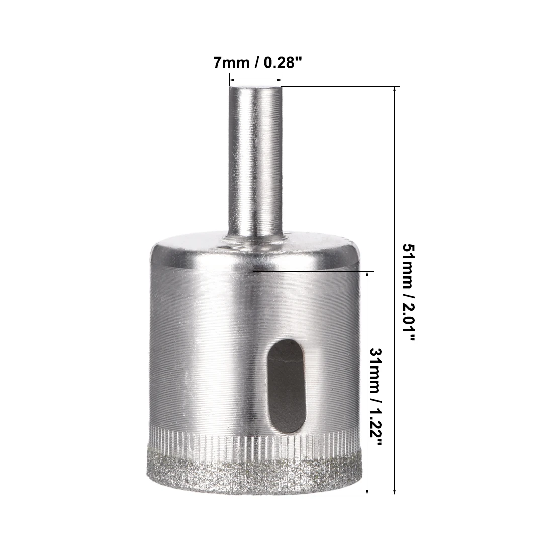 Prohex 28Mm Mata Bor Diamond Hole Saw untuk Kaca Keramik Porselen Ubin 5 Pcs