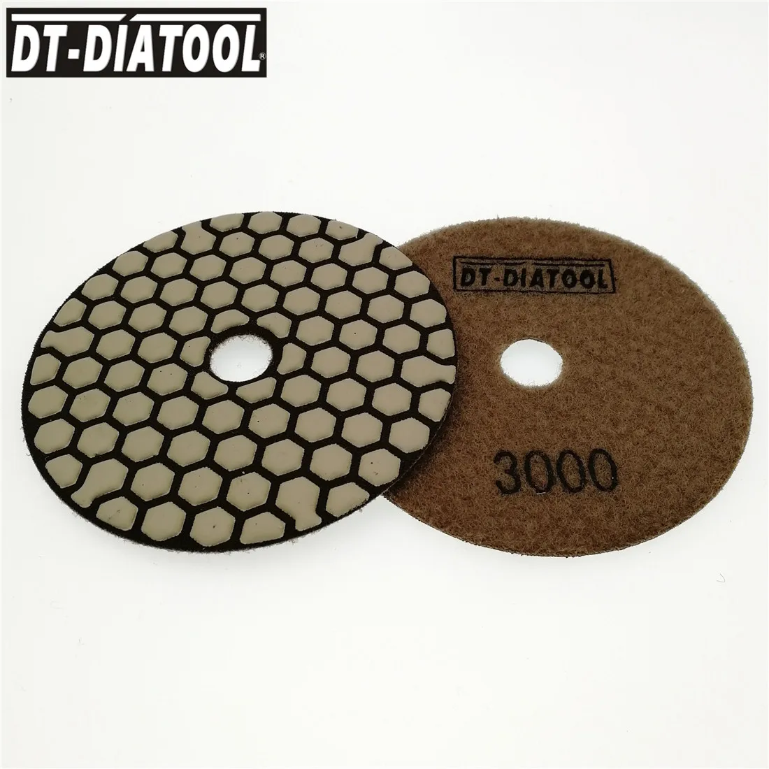DT-DIATOOL 7pcs Dia 4 인치/100mm 수지 본드 다이아몬드 드라이 폴리싱 패드 그릿 #3000 화강암 대리석 스톤 용 샌딩 디스크