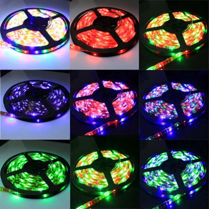 5M 10M Strip 2835 IP65 Waterproof Luces RGB Stripe LED Light Flexible Ribbon Stripe DC 12V RGB Diode Tape WIFI Controller