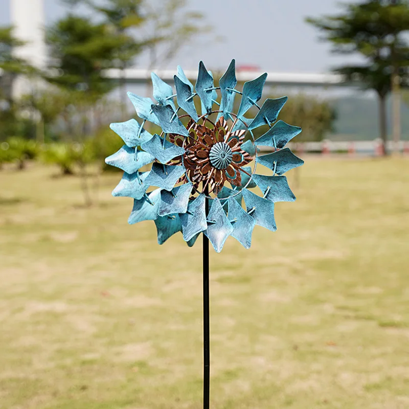 

Garden Decoration Outdoor Nordic Creative Iron Outdoor Windmill Garden Exterior Garden Decoration Lawn Decoration Windmill