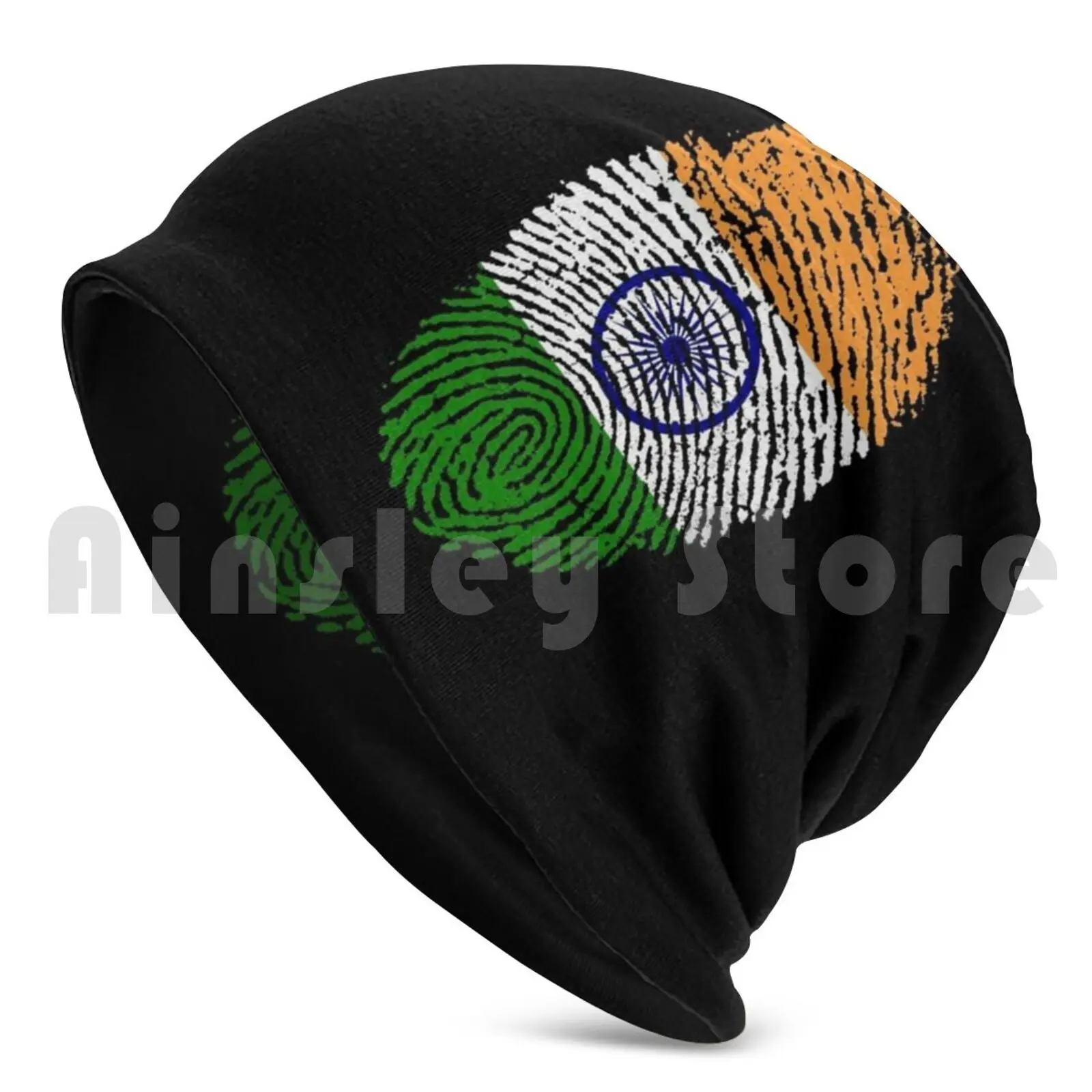 Indian Fingerprint I Love India Flag For Indians Beanies Knit Hat Hip Hop Indian Indian Food Bindaas Indian