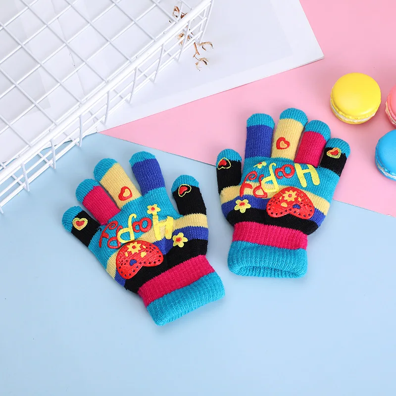 Calentador de invierno de medio dedo para niños, guantes para chicas y chicos, para esquiar al aire libre, mitones de conducción, regalo de fiesta