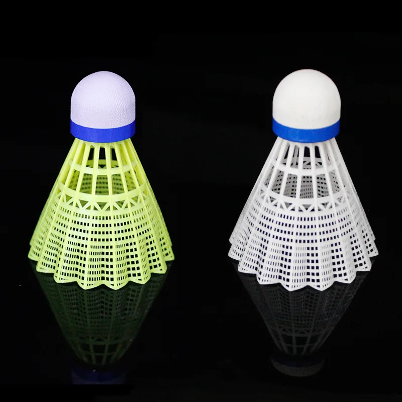 6pcs/tube Super Nylon Shuttlecock Table Fiber Ball Head Full Round Wool Style Plastic Use Durable Badminton for Outdoor Training