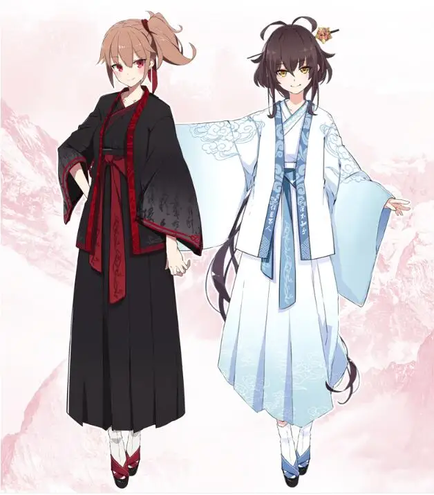 

Mo dao zu shi Wei Wuxian Lan Wangji cos Retro dress Grandmaster of Demonic Cultivation Anime Cosplay Costume Second element suit