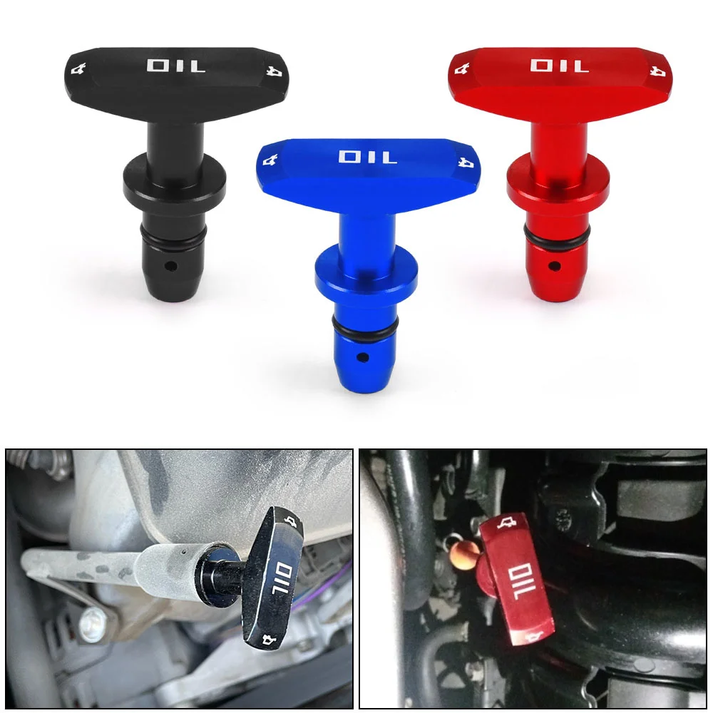 Universal Car Oil Dipstick Pull Handle Engine Oil Pullhandle Aluminum Billet Auto Replacement Modification Decoration TT102191