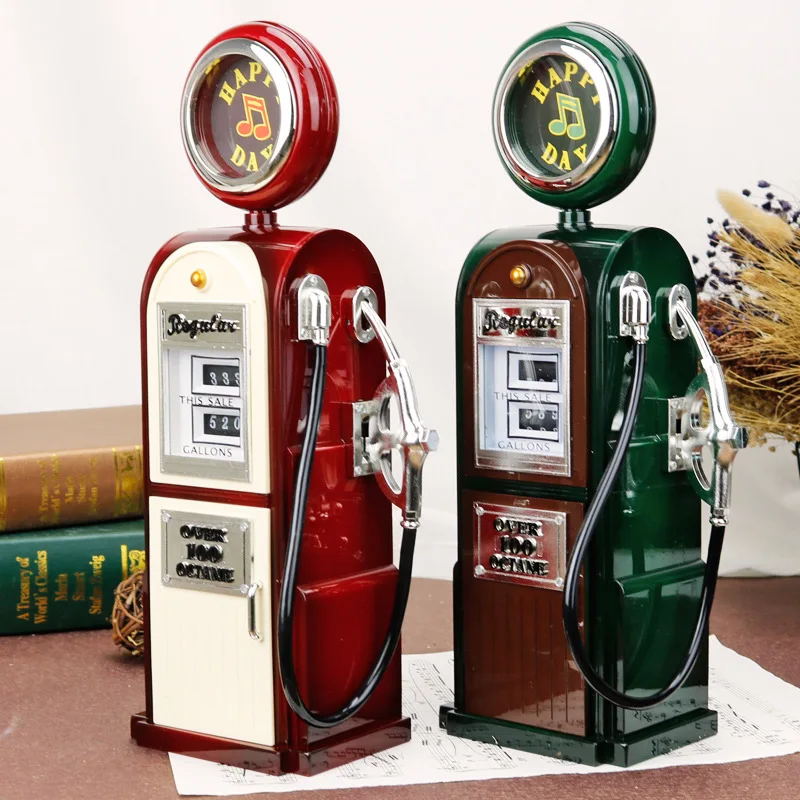 New year Creative Vintage Music Box Melody Box octave storage box Desktop Decoration for Bar Restaurant Home music decoration