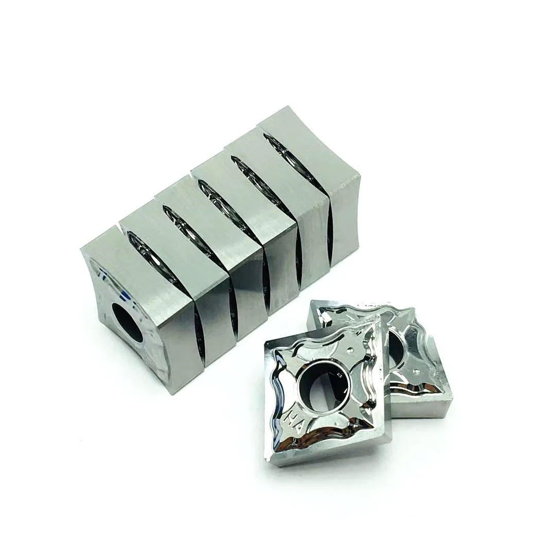 10 pezzi di CNMG120404 HA H01 lame per tornitura in lega di alluminio carburo cementato CNMG 120404 parti del tornio CNC utensili in rame alluminio