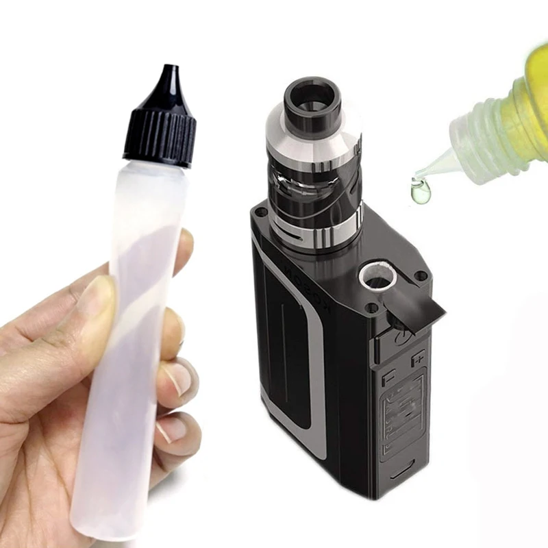 22pcs Pen Shape Plastic Dropper Bottle With Long Tip For Liquid Slim Empty 30ml Vial