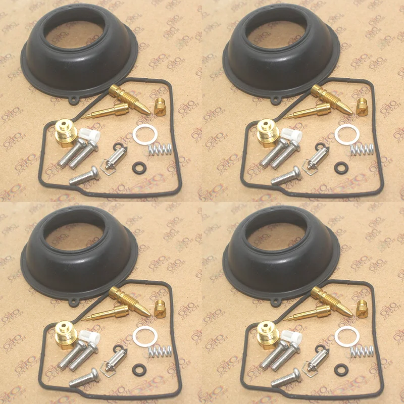 4set Carburetor repair kit for VF500C V30 MAGNA 1984-1985 VF500F INTERCEPTOR 1984-1986 Plunger vacuum diaphragm