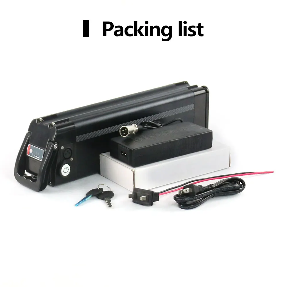 EU Stock 36V Ebike Battery Silver Fish 17.5AH 13Ah Lithium 18650 Cells Pack for Electric Bicycle 200W 350W 500W Hub Motor Kit 5-7 Days