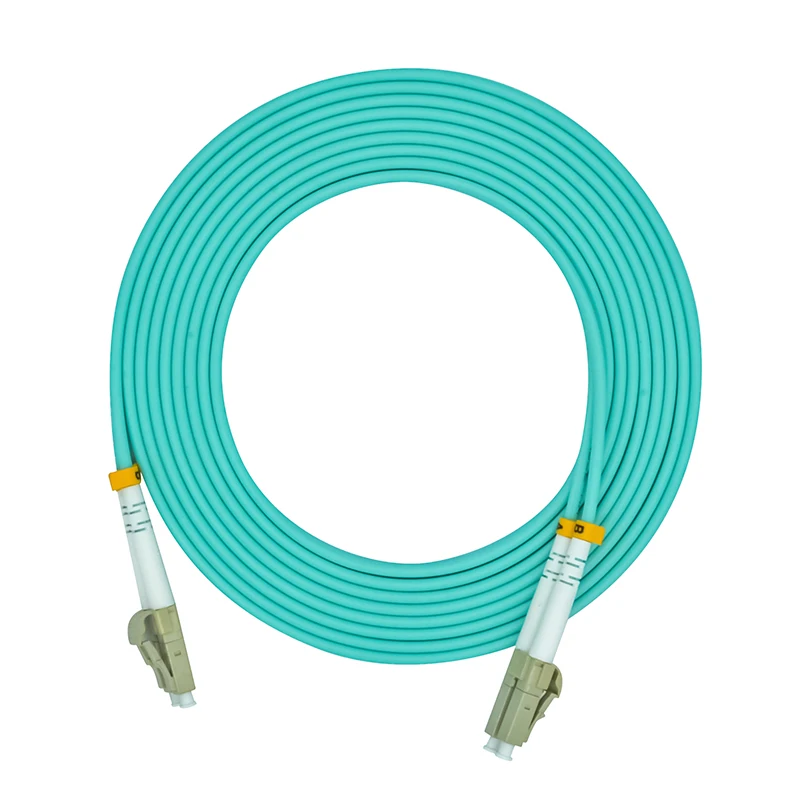 

45Meters LC to LC Duplex 10 Gigabit 50/125 LC/UPC Multimode Fiber Optical Cable OM3 Aqua 10GB,Patch Cord Jumper LC-LC