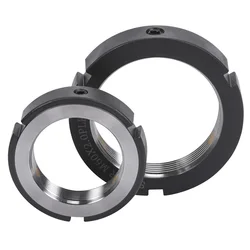 R-type radial lock nut precision lock nut CNC machine tool M40/45/50/60/70*1.0/1.5 screw rod bearing anti-loosening locking nut