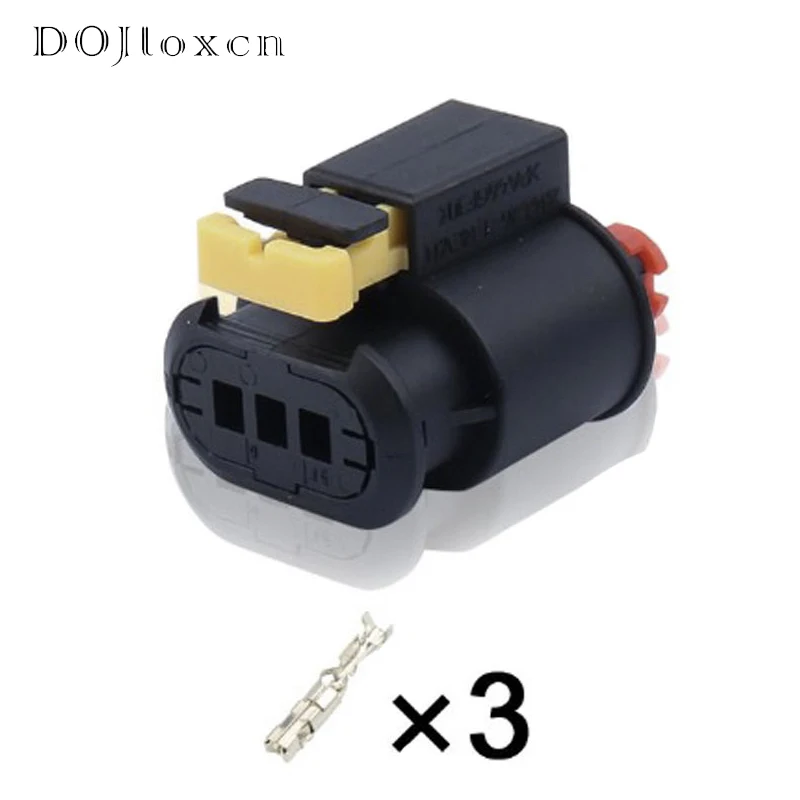 1/5/10/20/50 Sets 3Pin Tyco Auto Sealed Sensor Connector Socket 284425-1 Fuel Diesel Injector Ignition Coil Connectors 284426-1