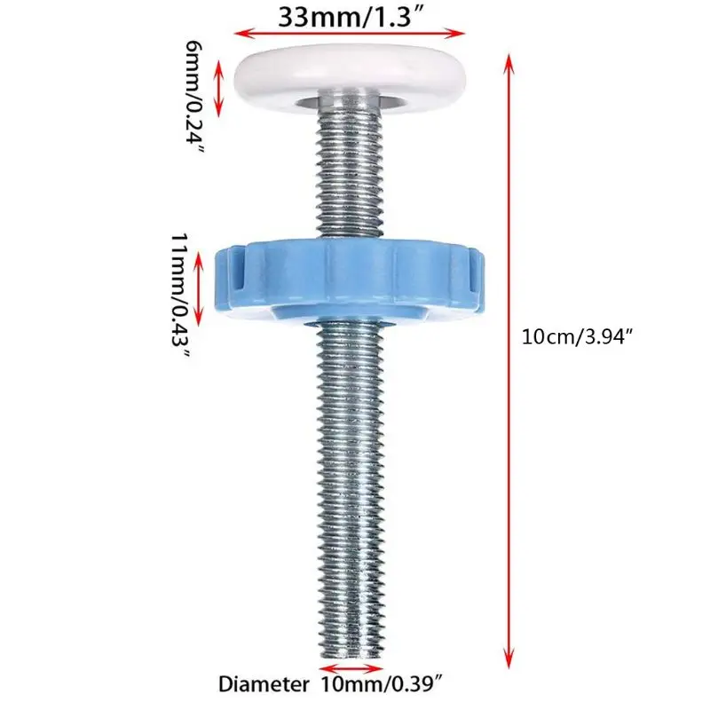 2023 New 4pcs Pressure Baby Gate Screw Bolts Threaded Spindle Rods Walk Thru Gates Accessory 10MM