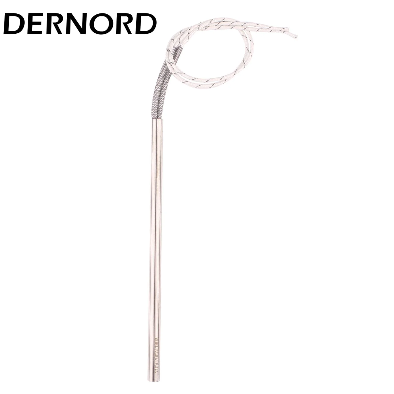 DERNORD Widerstand Element für Form 110v 700w 9x190mm SUS304 Elektrische Rohr Heizung Element 3d Drucker heizung Patrone