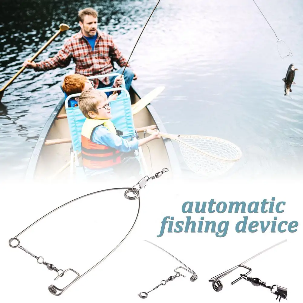 Fishing Hook Automatic Fishing Device Fishing Accessories High Carbon Steel Sharp Barbed Offset Narrow Bait Hook