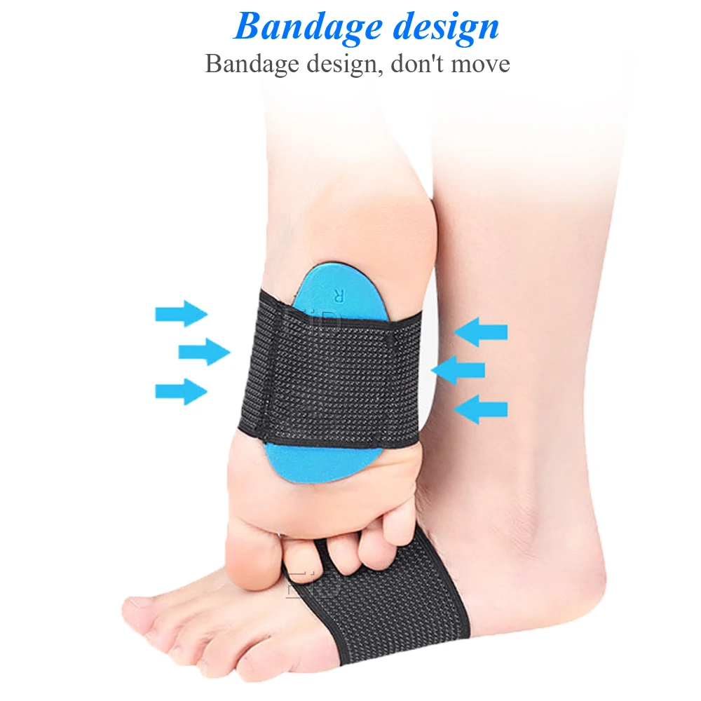 Insole Orthotic Pad Arch Support 2.3CM For Women Men Correction Flat Foot X/O Type Leg Shoe Cushion Insert Orthopedic Half Pad