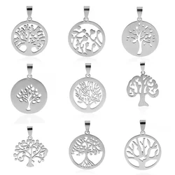 1pcs Stainless Steel Tree of Life Charms Pendants for Jewelry Making Supplies DIY Women Men Necklace Accessories Jewelry finding