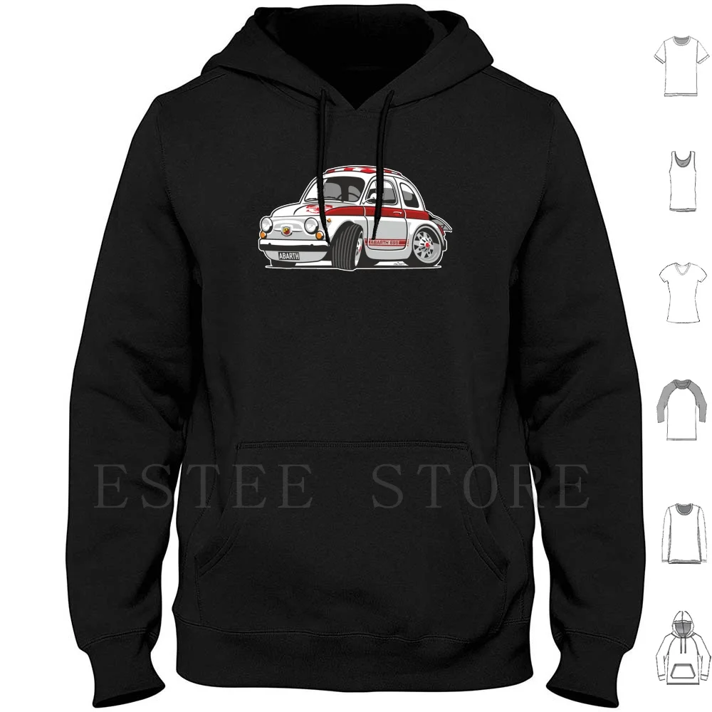 Abarth 695 Ss Caricatura Hoodies Abarth 695 Ss 500 500d 500l 500r 500f Nuovo Belina Giardiniera Lusso