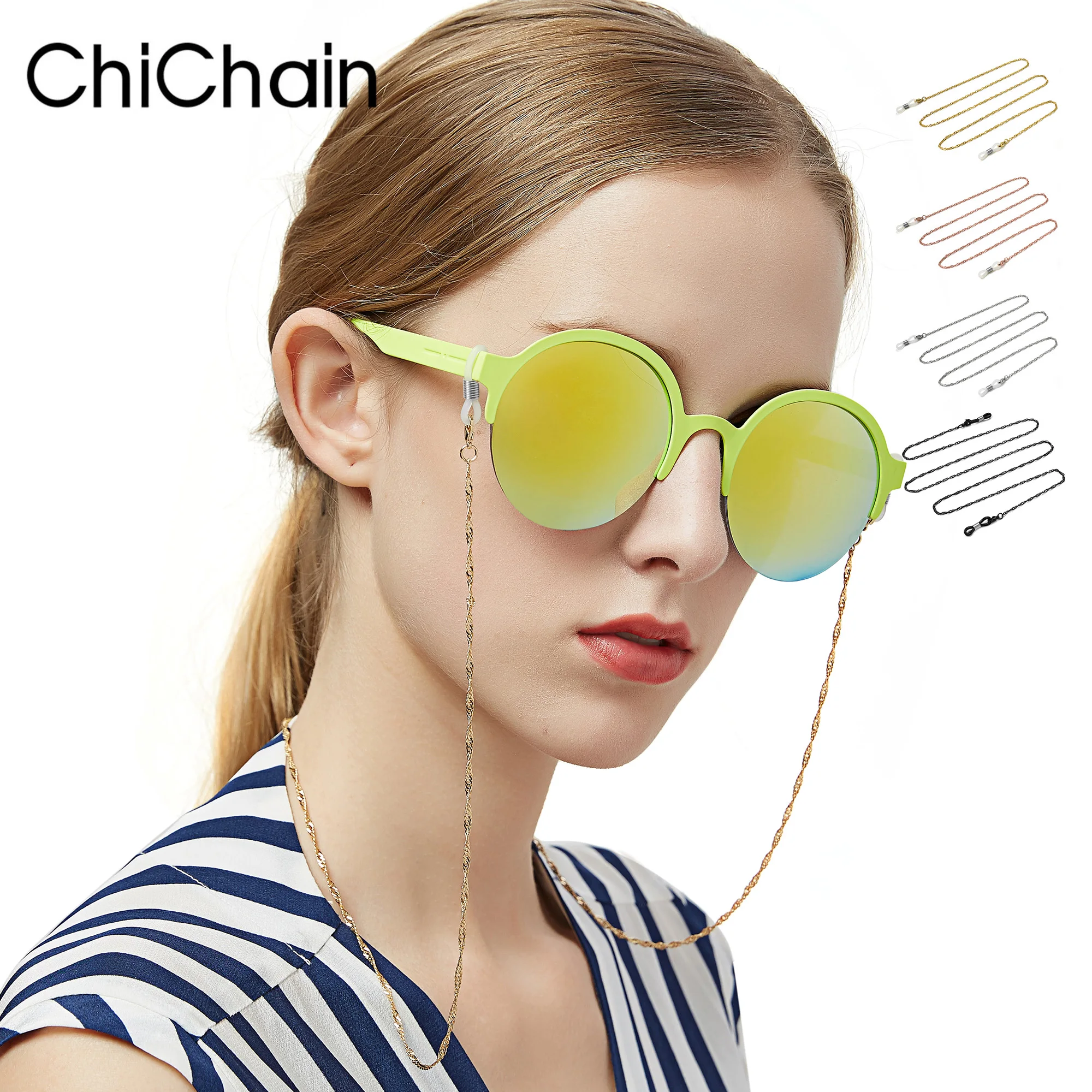 Wave Eyewear Cord Glasses Chain Universal Eyeglasses Holder Strap Anti-skid Glasses Rope Holder Sports Cord Sunglass