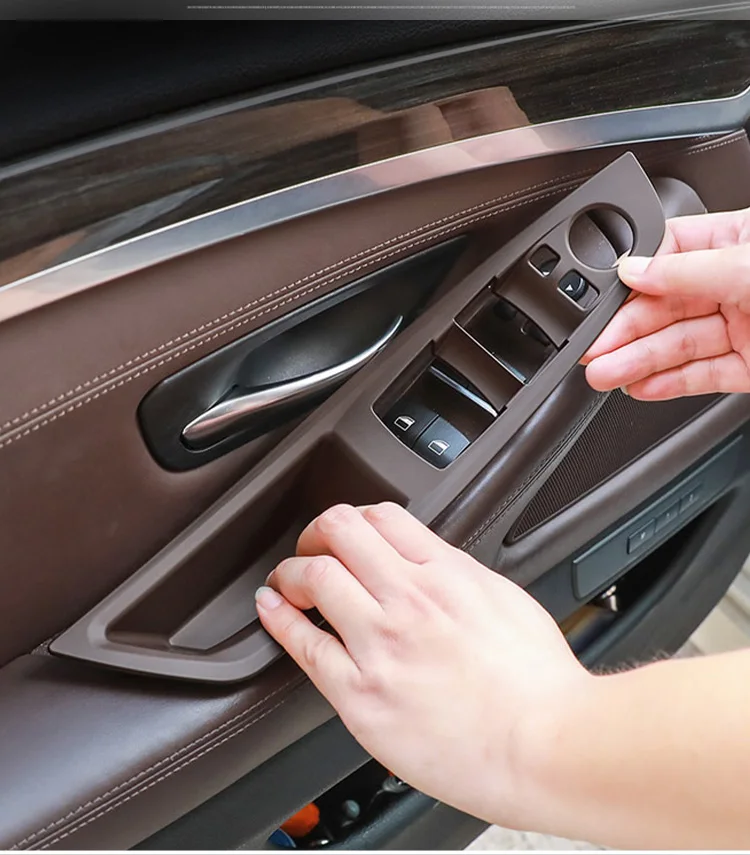 Für BMW 2011-2017 5er F10 F18 F11 Autotürgriff Panel Schutz Pull Trim Abdeckung Auto Innentürgriffe Aufkleber – Detail 8