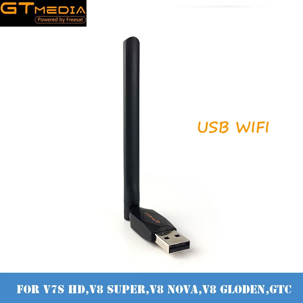 GTmedia USB WiFi anten Dongle GTmedia V7 artı V7S HD uydu alıcısı Wifi LAN Wifi adaptörü kaliteli Adaptador Wifi