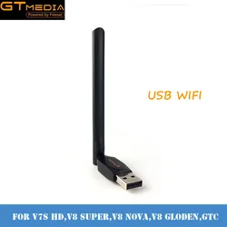 GTmedia USB WiFi anten Dongle GTmedia V7 artı V7S HD uydu alıcısı Wifi LAN Wifi adaptörü kaliteli Adaptador Wifi