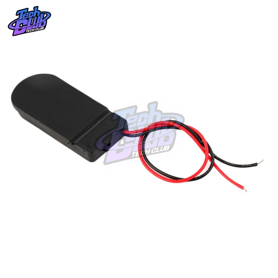 CR2032 Nút Đồng Xu Cell Pin Ổ Cắm Giá Đỡ Có Nắp Đậy Trên Tắt/Mở 3V X2 6V hộp Bảo Quản