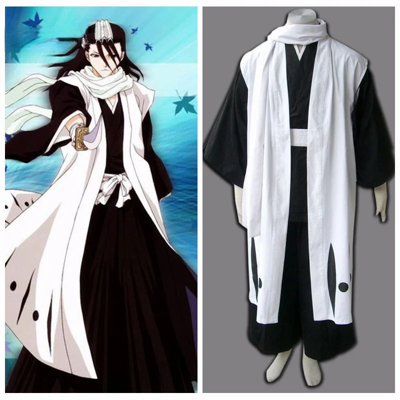 

Adult Bleach Kuchiki Byakuya The team six team Robe Cosplay Costume for Halloween Cotume Tailor-made/Customize for adults