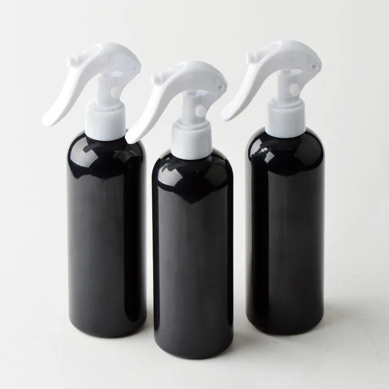 100ml 120ml 150ml Schwarze Flasche mit Trigger Sprayer Nachfüllbar Nebel Spray Flasche für Reinigung Waschmittel 10 teile/los p219