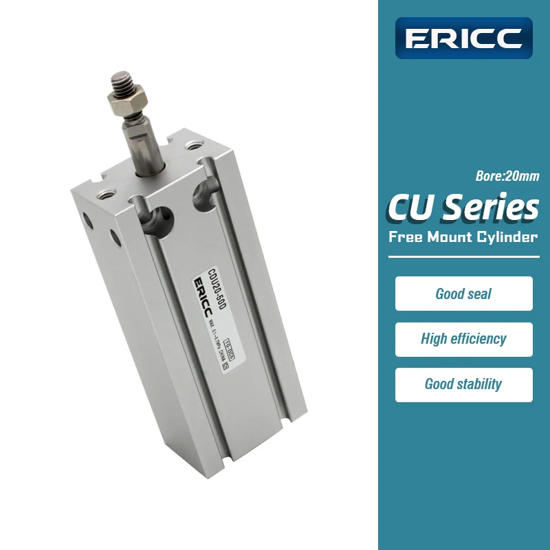 CDU20 CU20 series Free Mount Cylinder Double Acting Single Rod CDU6-5D/10D/15D/20D/25D/30D/40D/50D