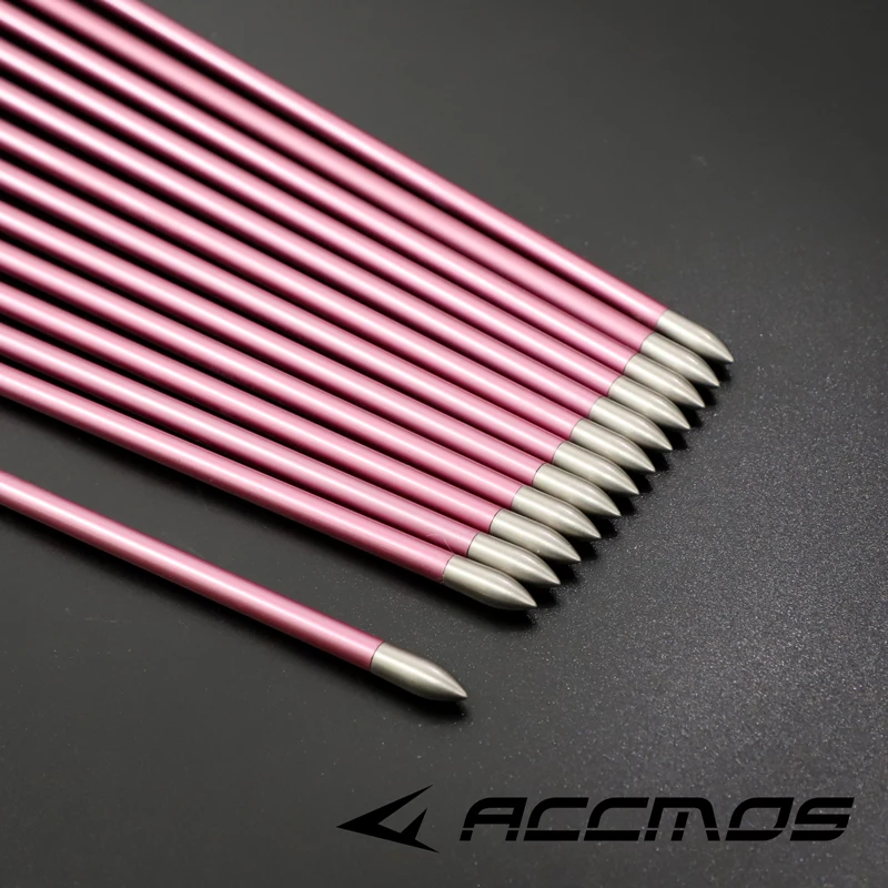 6/12pc Pure Carbon Arrow ID 4.2mm Spine 500 600 700 800 900 1000 with Spin Vanes Shaft Length 31 Inch for Recurve/Compound Bow