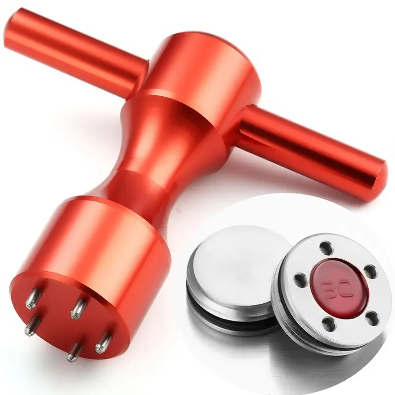 2Pcs Red Golf Weights + Wrench Spanner Tool For  Putters 10g/15g/20g/25g/30g/35g/40g Include Rubber Rings