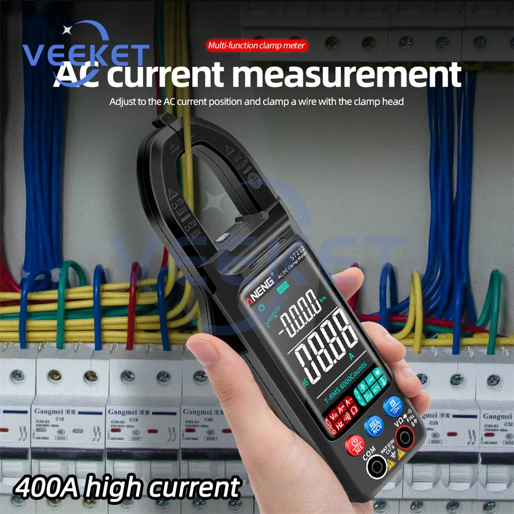 Цифровой мультиметр-зажим ST211 ST212, 6000 отсчетов