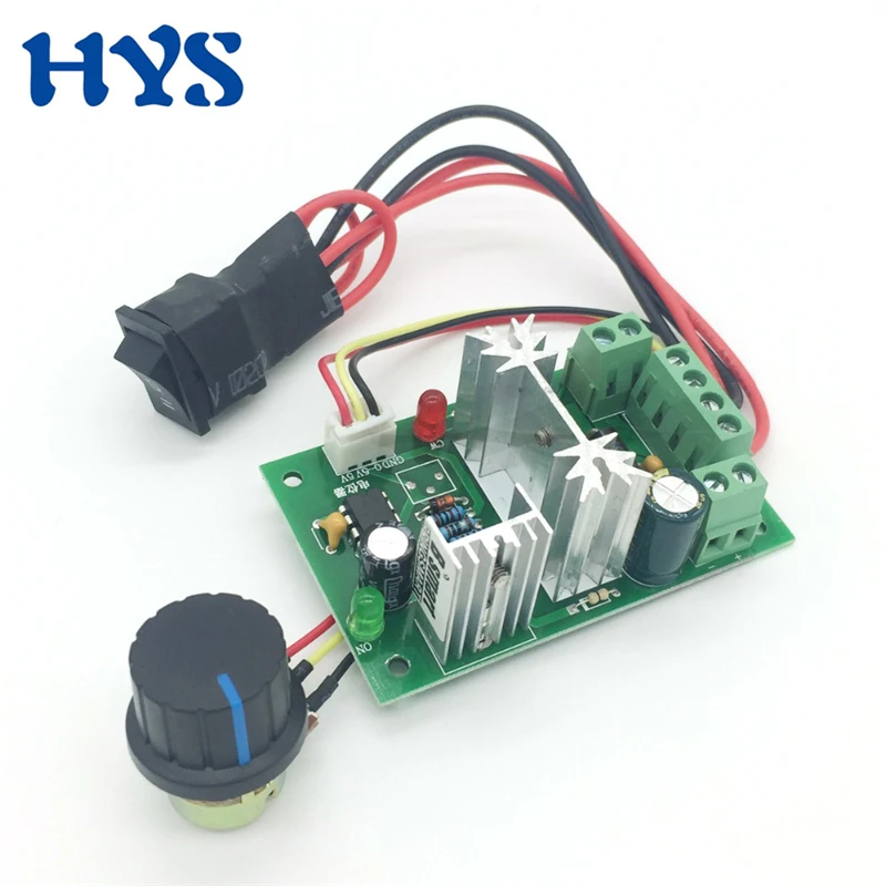 DC 6V-30V 10A 200W PWM Motor Controller Speed Reversible CW CCW Governor PLC Switch Electric DC 6V 12V 18V 24V Drive Module