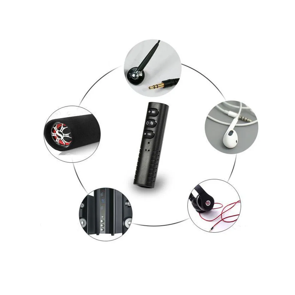 Беспроводной адаптер-ресивер Rainwayer с разъемом 3,5 мм и поддержкой Bluetooth 5,0, беспроводной адаптер Aux-ресивера для наушников, ПК, музыки, MP3