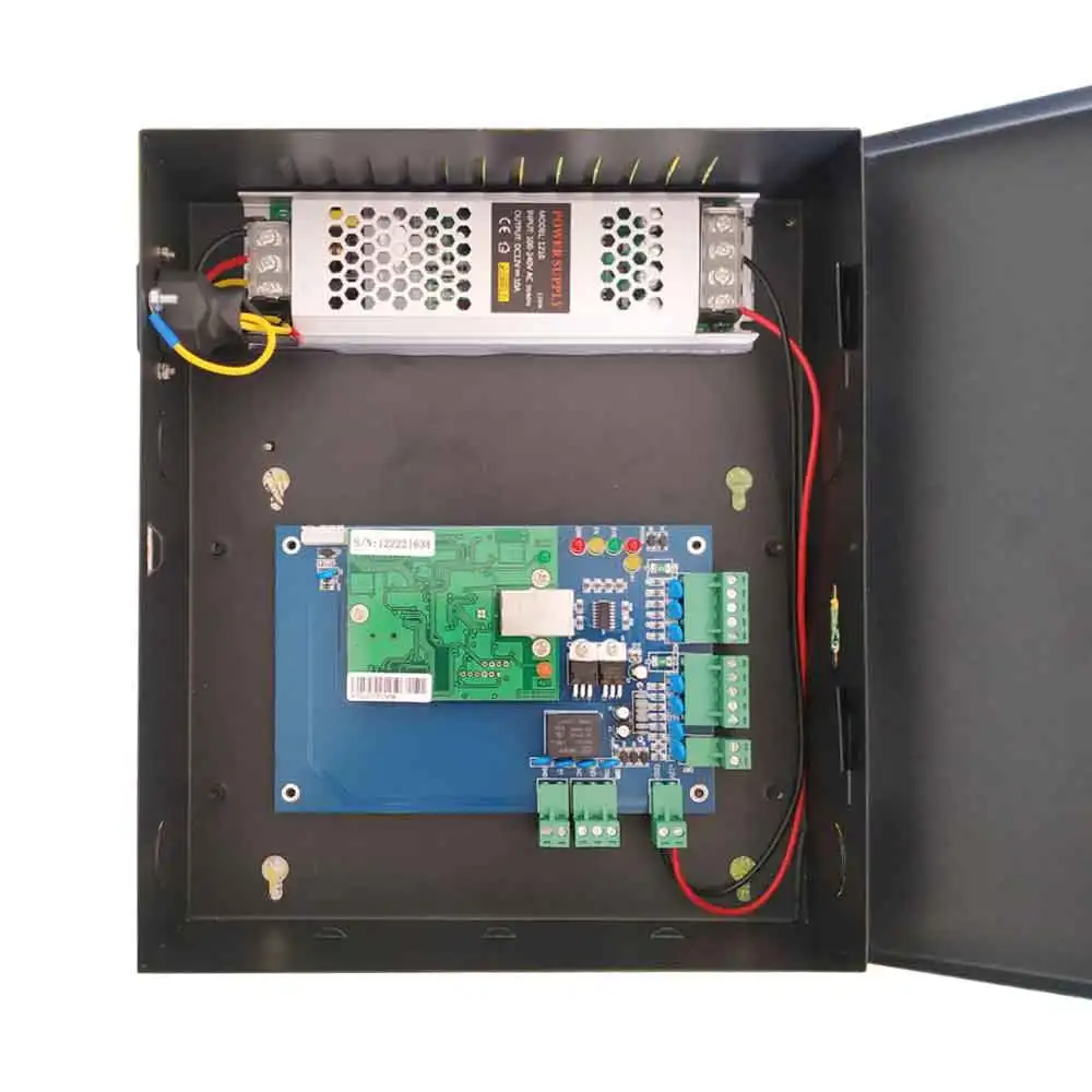 Tcp/Ip Single Door Controller Wide Voltage 100-240v 10a Hi Power Supply Support Multi-Access Locks Rfid Reader And Exit Button