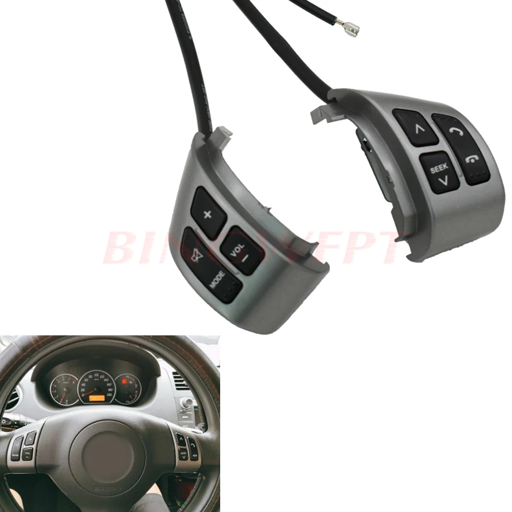 Steering Wheel Button Switch Audio Volume Bluetooth Phone Media Control Button Switch For Suzuki SX4 Swift 2006-2013