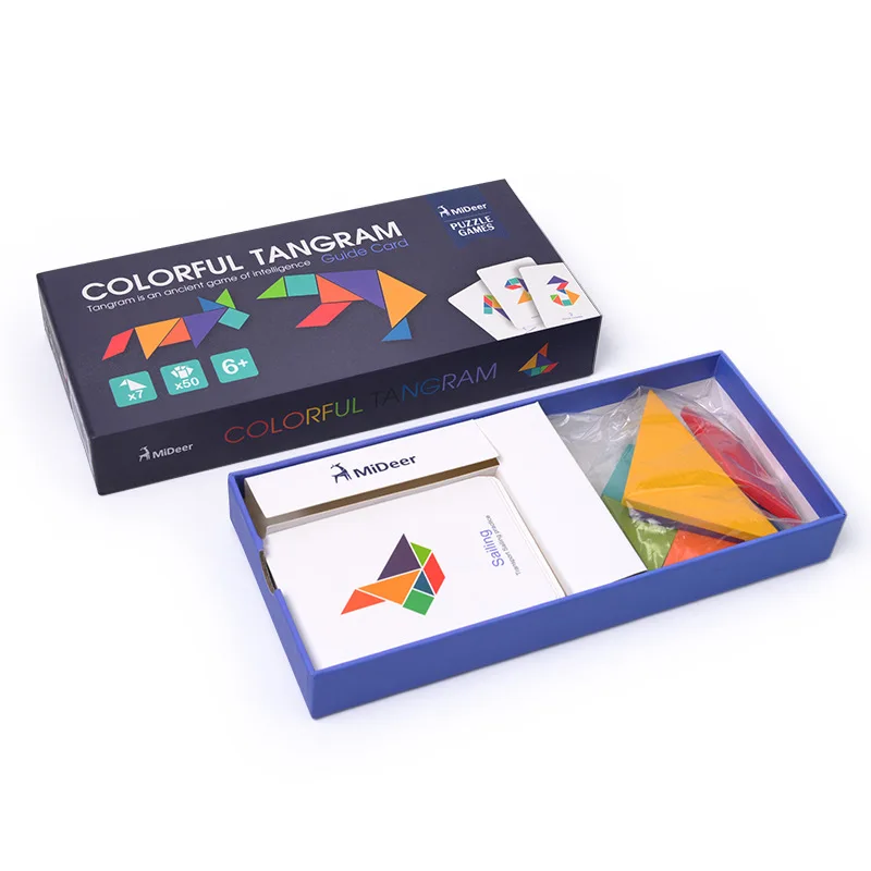 Tangram quebra-cabeça de madeira aprendizagem brinquedos educativos para crianças crianças pré-escolar brinquedos do bebê jogos inteligência jigsaw