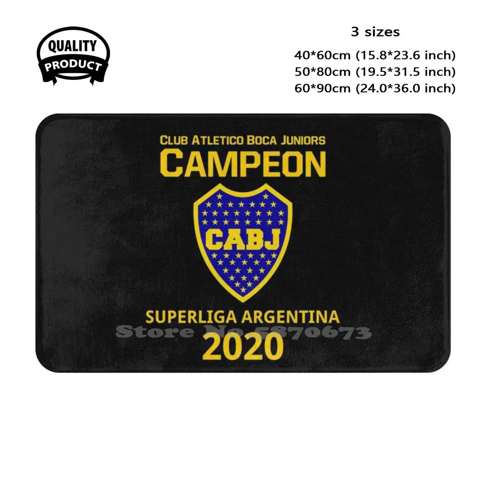 Club Campeon Cabj Superliga Argentina 2020 Soft Cushion Home Carpet Door Mat Car Rug Club Boca Juniors Campeon Cabj Superliga