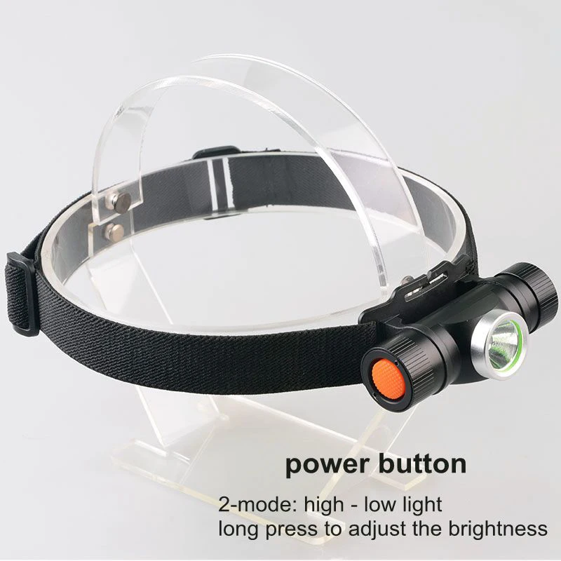 Lampada frontale ricaricabile USB a 2 modalità TOPCOM L2 10W faro a LED torcia frontale per visione notturna ad alta potenza per campeggio da caccia