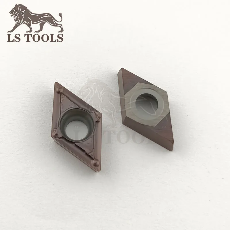 أدوات تحول المخرطة الداخلية شريط مملة كربيد إدراج DCMT 070204   MV DCMT11T304-MV شفرة إدراج سبائك الصلب للمعادن