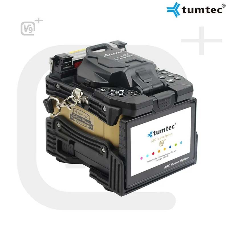 

Free Shipping Tumtec V9+ Core to Core Fiber Optical Welding Splicing Machine Optical Fiber Fusion Splicer V9 Welder 6 Motors