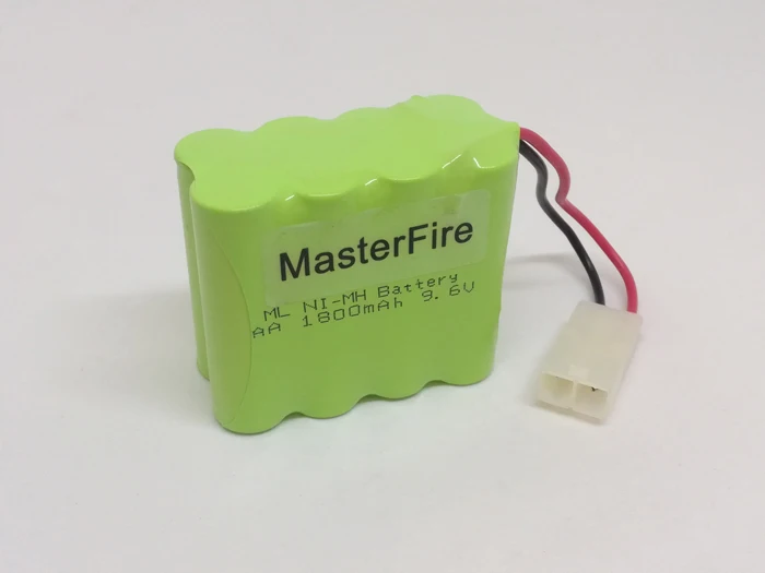 

4pcs/lot MasterFire 9.6V 8x AA 1800mah Rechargeable Ni-MH Battery Cell For Rc toys Tanks Trains Robots Boats Guns NiMH Batteries