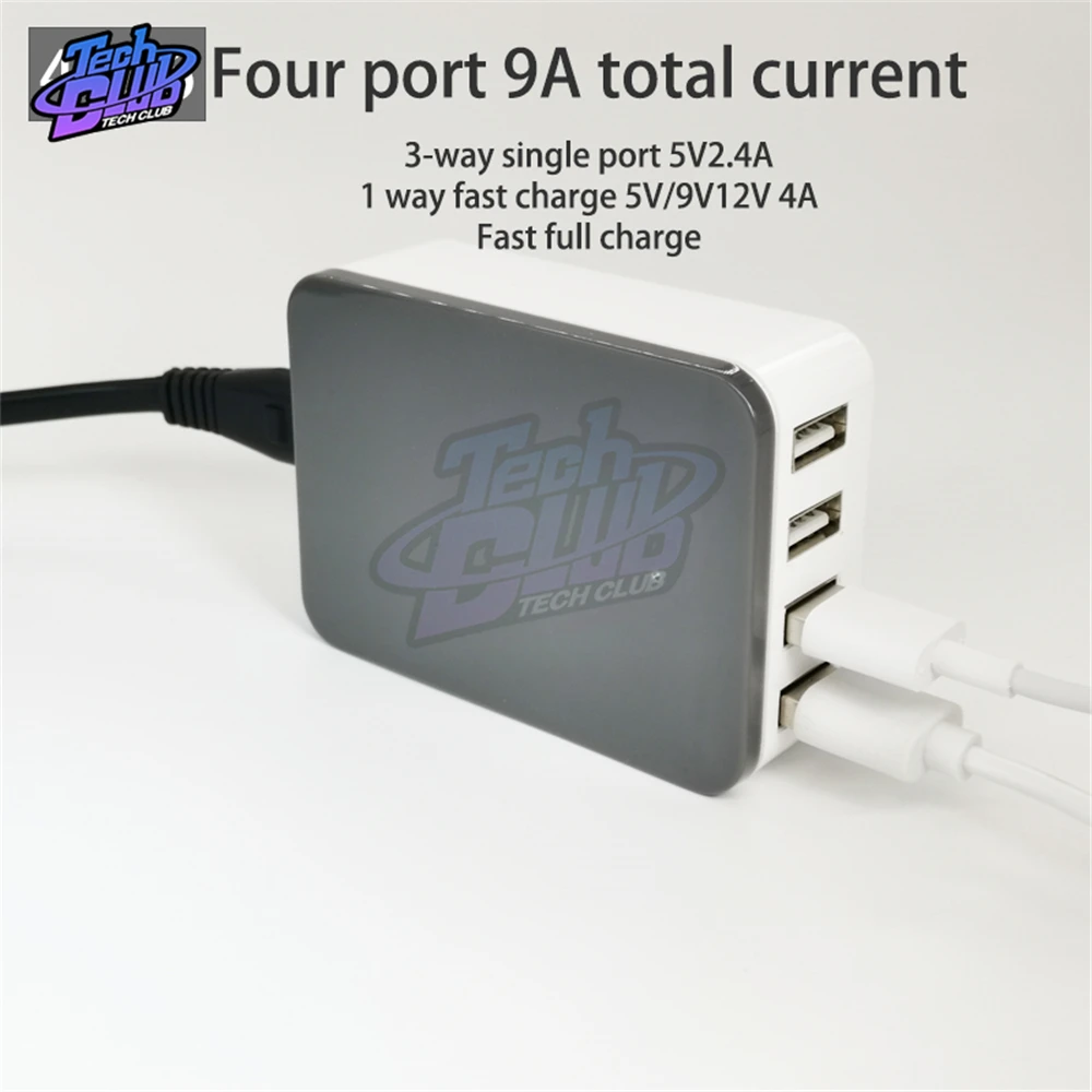 وحدة إمداد الطاقة بشاحن USB بتخفيض 50 وات 12 فولت 24 فولت 36 فولت إلى 5 فولت 5A QC2.0 QC3.0 FCP AFC SCP 4USB باك محول للمنزل الذكي