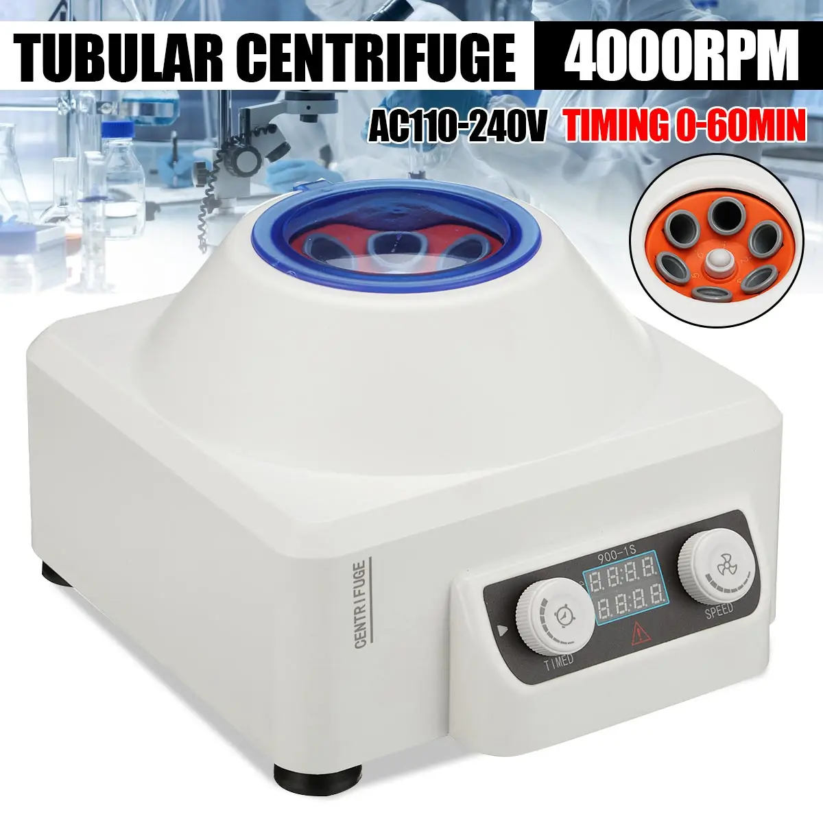 

900-1S Electric Prp Centrifuge Machine Digital Low-Speed Plasma Centrifuge Lab Medical Centrifuge 4000rpm 15ml Centrifuge Tube