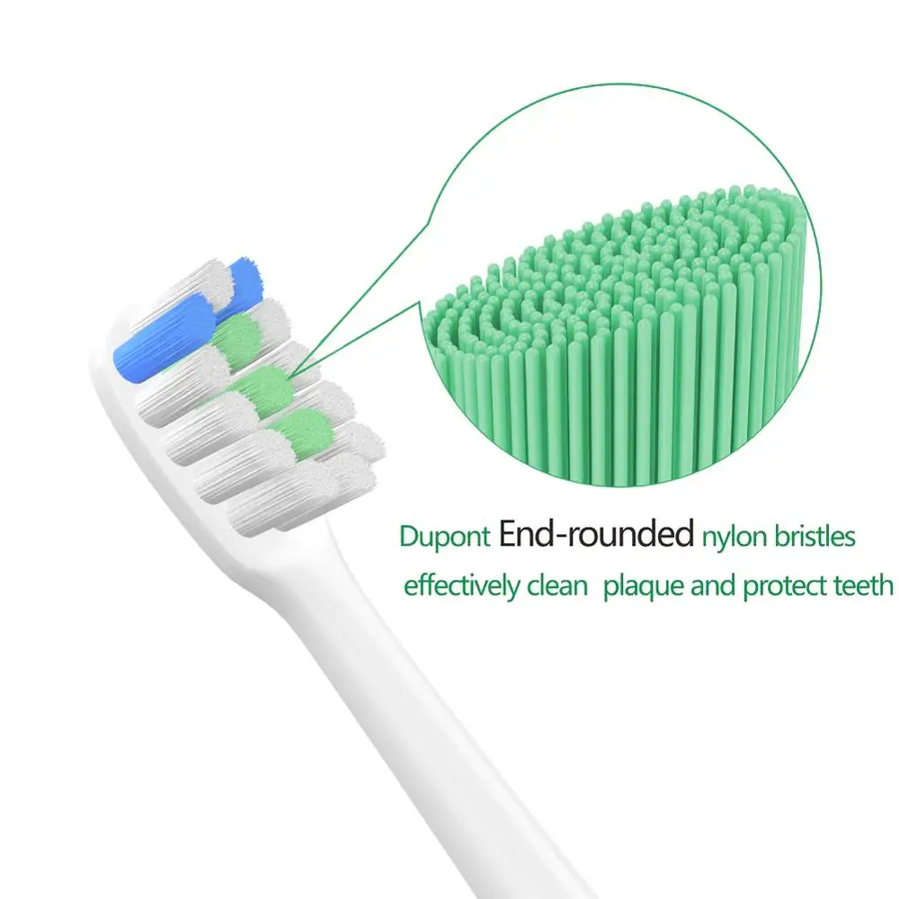 6 pçs soocas x3 x1 x5 substituição cabeças de escova de dentes para xiaomi mijia soocare x1 x3 sonic cabeças de escova de dentes elétrica